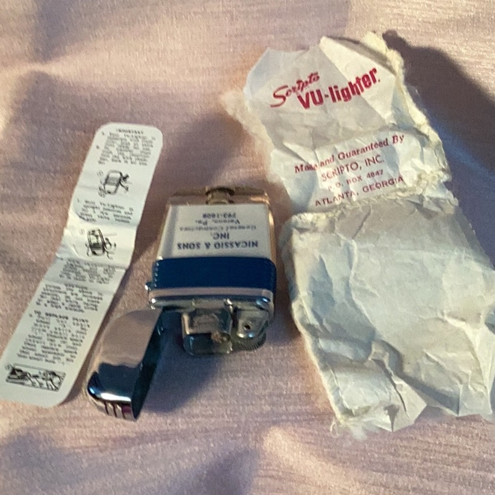 Scripto VU-Lighter Set with Case - Picture 3 of 3